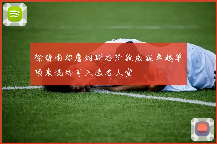 徐静雨称詹姆斯各阶段成就卓越单项表现均可入选名人堂